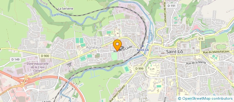 localisation de l'entreprise ACTIVITES SPORTIVES ET CULTURELLES DE L APEI CENTRE MANCHE  AGNEAUX