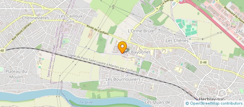 localisation de l'entreprise ACTIVITY FORMATION  HERBLAY-SUR-SEINE