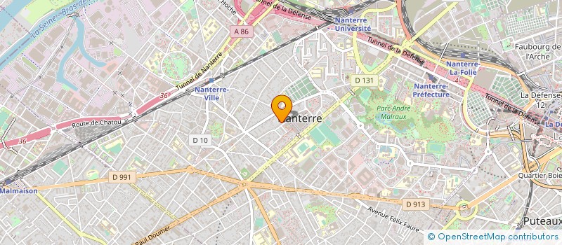 localisation de l'entreprise ACTIVIUM INFORMATION DESIGN à NANTERRE