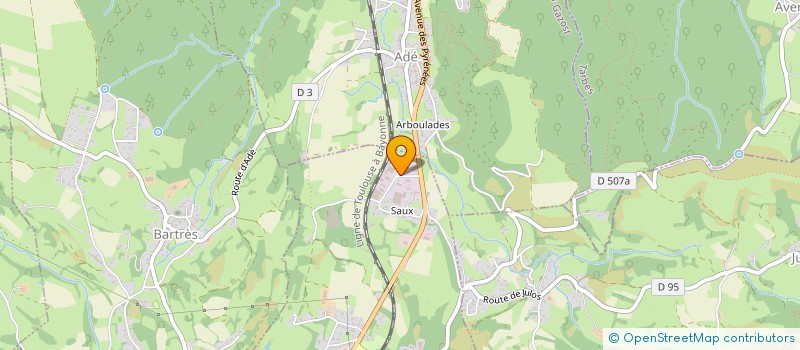 localisation de l'entreprise ACTL EVADOUR  LOURDES