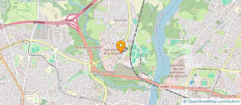 localisation de l'entreprise ACTM  LA CHAPELLE-SUR-ERDRE