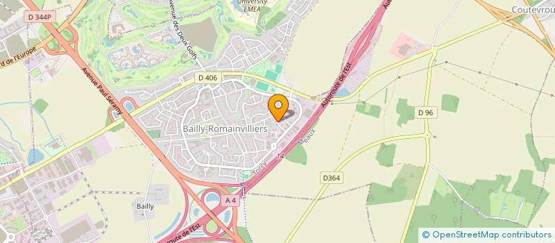 localisation de l'entreprise ACTO EXPERTISE  BAILLY-ROMAINVILLIERS