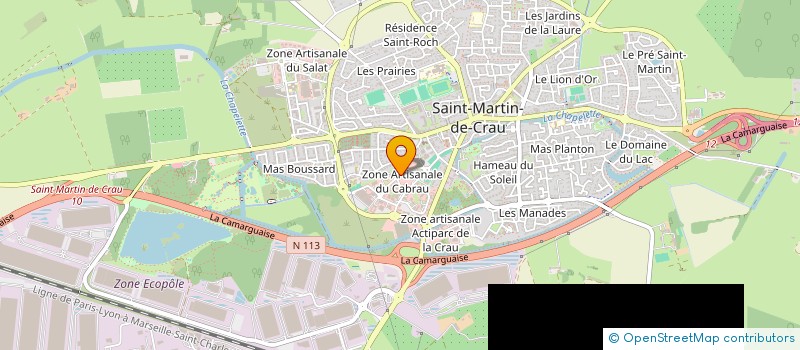 localisation de l'entreprise ACTO INDUSTRIE SARL à SAINT-MARTIN-DE-CRAU