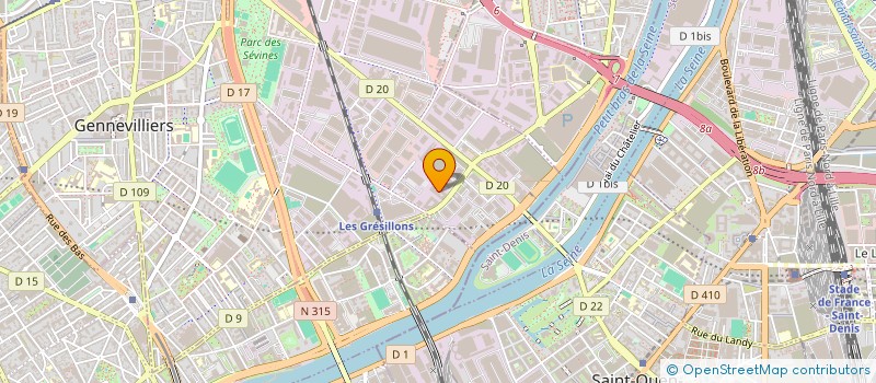 localisation de l'entreprise ACTOBI à GENNEVILLIERS