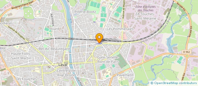 localisation de l'entreprise ACTOFFICE à LAVAL