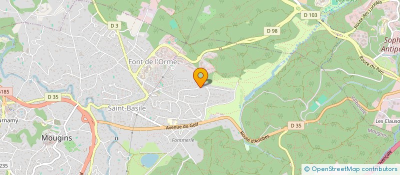localisation de l'entreprise ACTOLL  MOUGINS