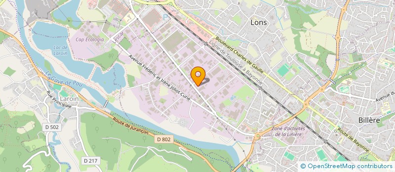 localisation de l'entreprise ACTOLONS à LONS