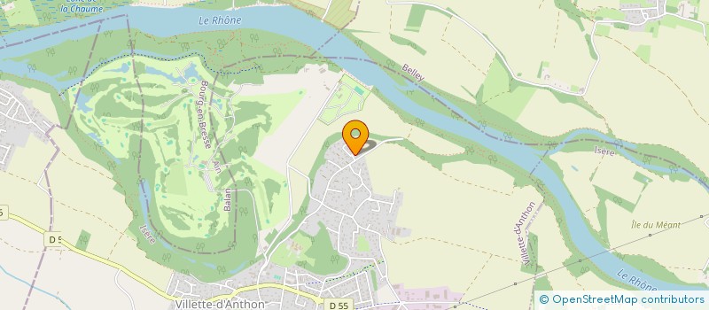 localisation de l'entreprise ACTON  VILLETTE-D'ANTHON