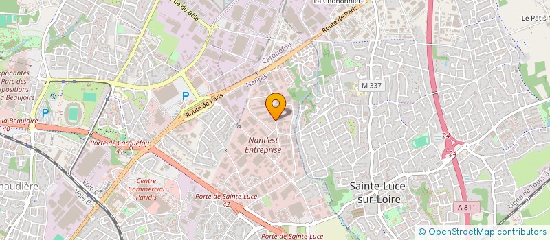 localisation de l'entreprise ACTONE à NANTES