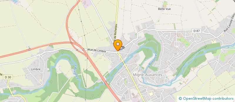 localisation de l'entreprise ACTOR  MIGNE-AUXANCES