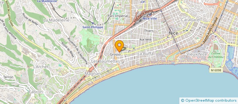 localisation de l'entreprise ACTORS TRAINING COTE D AZUR à NICE