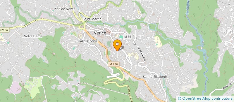 localisation de l'entreprise ACTOS 7 à VENCE