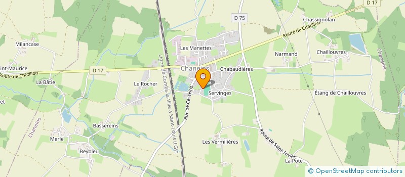 localisation de l'entreprise ACTP 01  CHANEINS