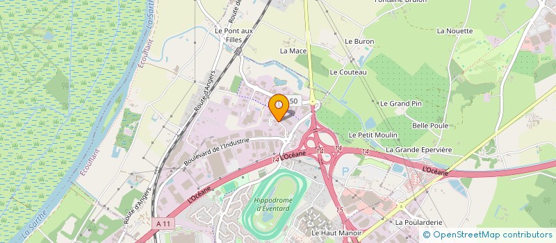 localisation de l'entreprise ACTP à ECOUFLANT