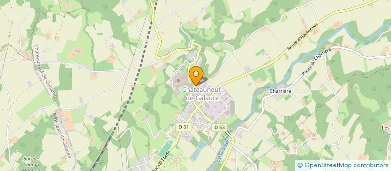 localisation de l'entreprise ACTP ASSURANCES  CHATEAUNEUF-DE-GALAURE