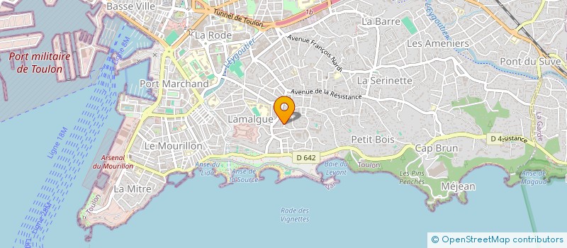 localisation de l'entreprise ACTR83  TOULON