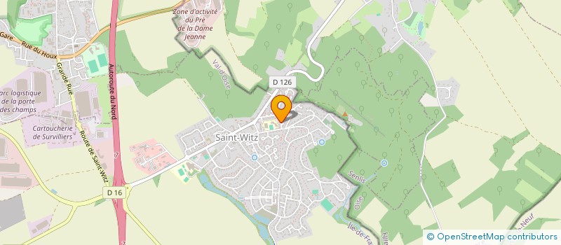 localisation de l'entreprise ACTRADI  SAINT-WITZ