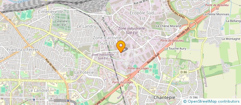 localisation de l'entreprise ACTRI PROTECTION SOCIALE  RENNES