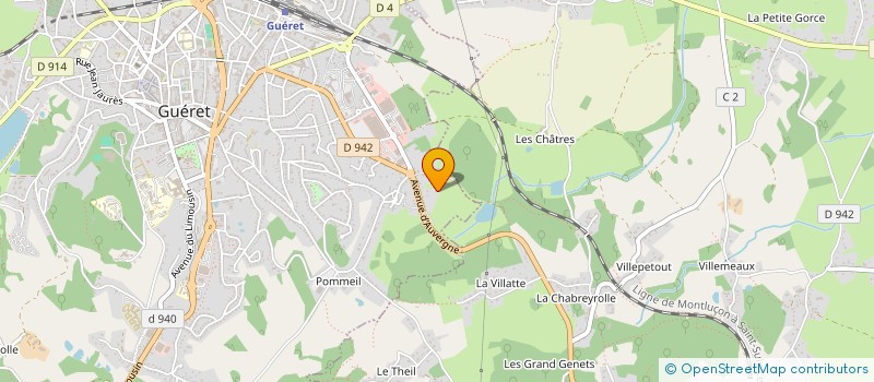localisation de l'entreprise ACTRIM à GUERET