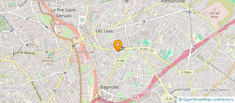 localisation de l'entreprise ACTRION à BAGNOLET