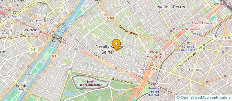 localisation de l'entreprise ACTSENSE à NEUILLY-SUR-SEINE