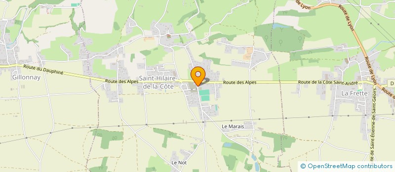 localisation de l'entreprise ACTTEO à SAINT-HILAIRE-DE-LA-COTE