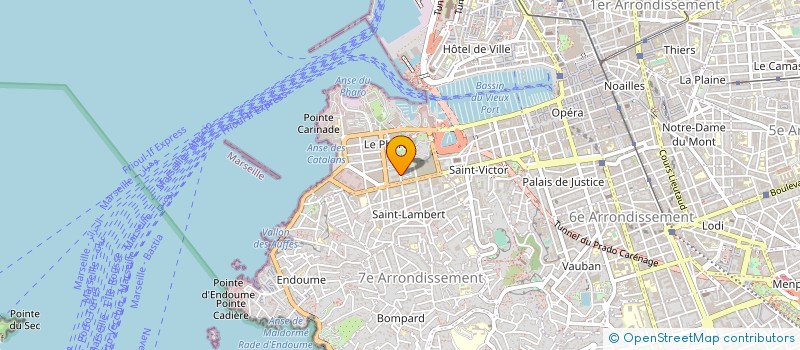 localisation de l'entreprise ACTU 13 à MARSEILLE