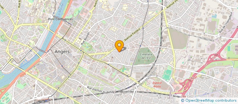 localisation de l'entreprise ACTU AND CO à ANGERS