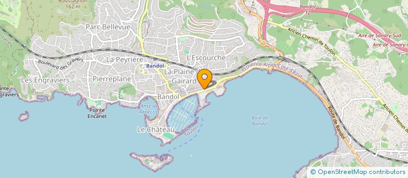 localisation de l'entreprise ACTU B à BANDOL