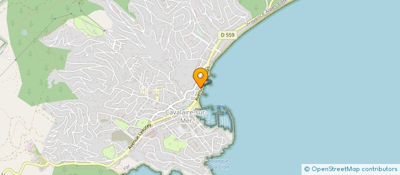 localisation de l'entreprise ACTU'ELLE à CAVALAIRE-SUR-MER