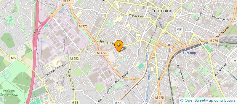 localisation de l'entreprise ACTU'HAR à TOURCOING