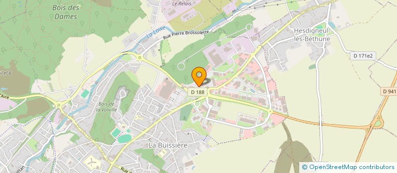 localisation de l'entreprise ACTU.L.CUISINES à BRUAY-LA-BUISSIERE