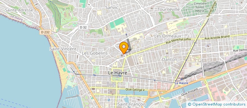 localisation de l'entreprise ACTU L DECO  LE HAVRE