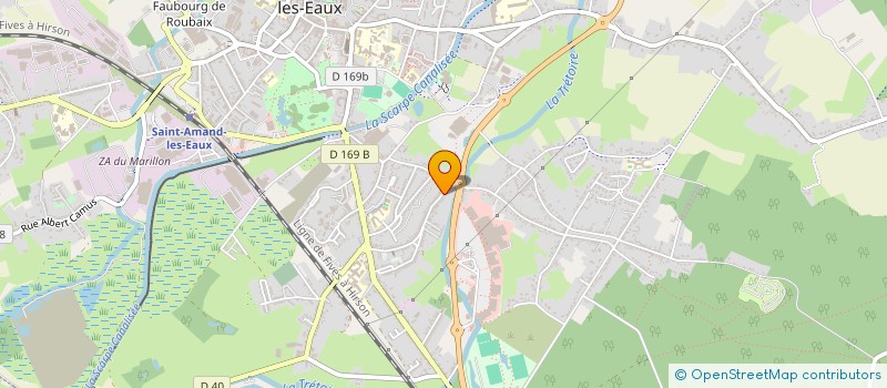 localisation de l'entreprise ACTU'OR à SAINT-AMAND-LES-EAUX
