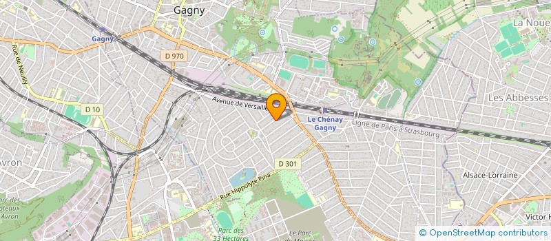 localisation de l'entreprise ACTU RETRAITE ILE DE FRANCE CENTRE à GAGNY