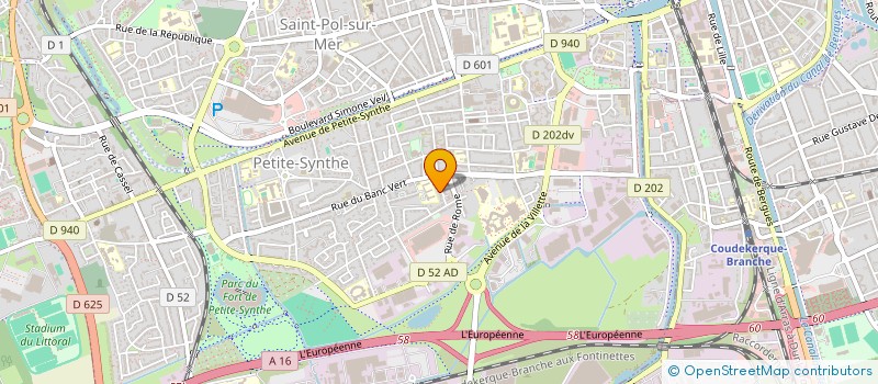 localisation de l'entreprise ACTU SECOURS à DUNKERQUE