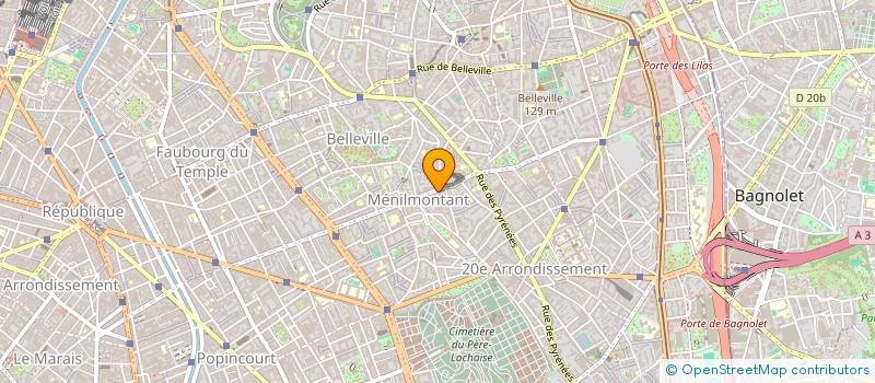 localisation de l'entreprise ACTU VERRE  PARIS