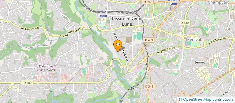 localisation de l'entreprise ACTUA  TASSIN-LA-DEMI-LUNE