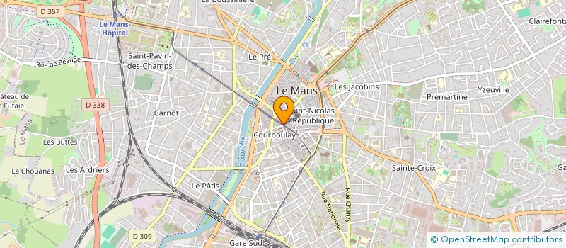 localisation de l'entreprise ACTUA COM VISUEL à LE MANS