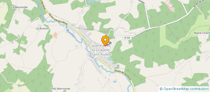 localisation de l'entreprise ACTUA FLEX SARL à JAVERLHAC CHAPELLE ROBERT
