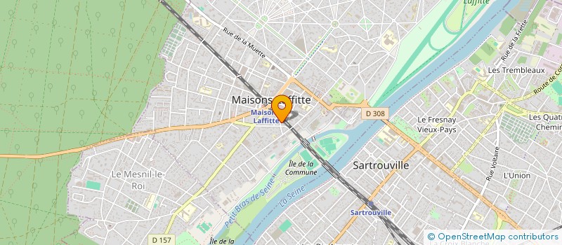 localisation de l'entreprise ACTUA FORMATIONS  MAISONS-LAFFITTE