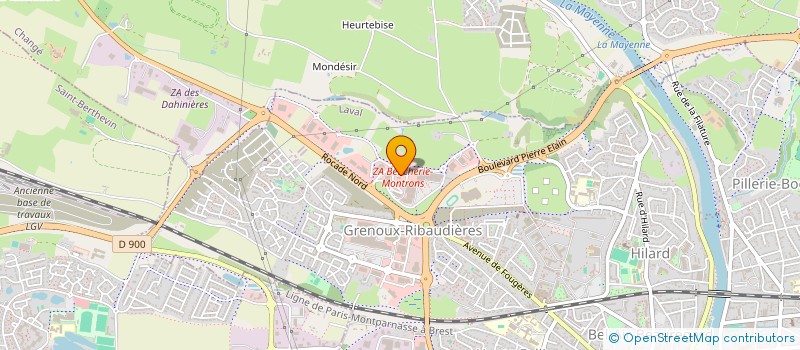 localisation de l'entreprise ACTUA INTERIEUR à LAVAL