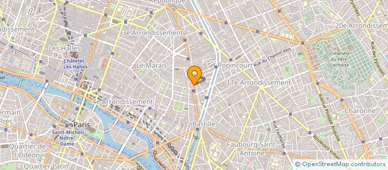 localisation de l'entreprise ACTUA MODE DIFFUSION  PARIS