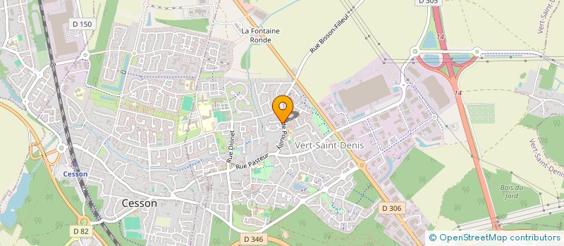 localisation de l'entreprise ACTUA PRINT à VERT-SAINT-DENIS