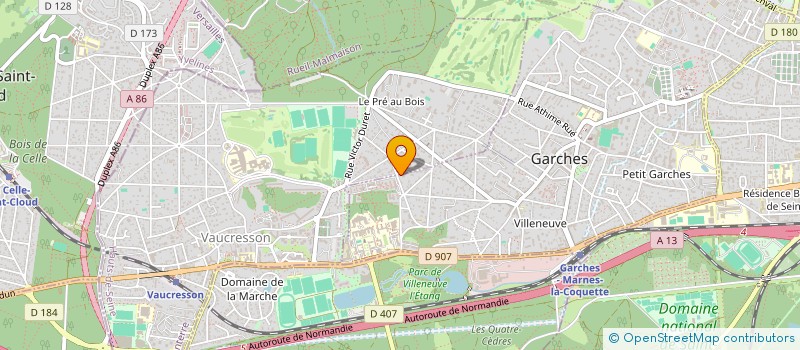 localisation de l'entreprise ACTUA SPECTACLES à GARCHES