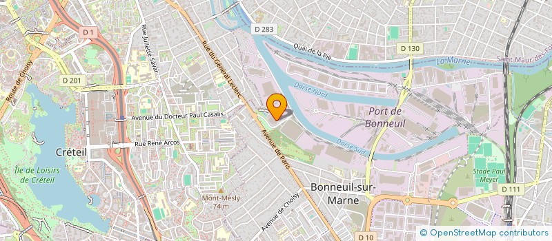 localisation de l'entreprise ACTUA TEXTILES  BONNEUIL-SUR-MARNE