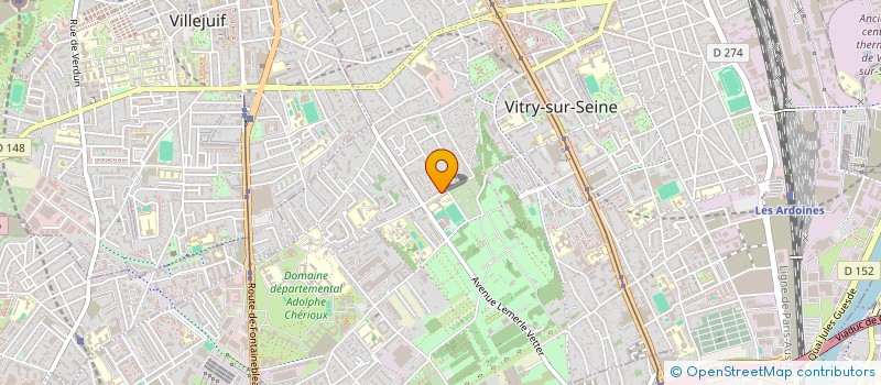 localisation de l'entreprise ACTUACOM à VITRY-SUR-SEINE