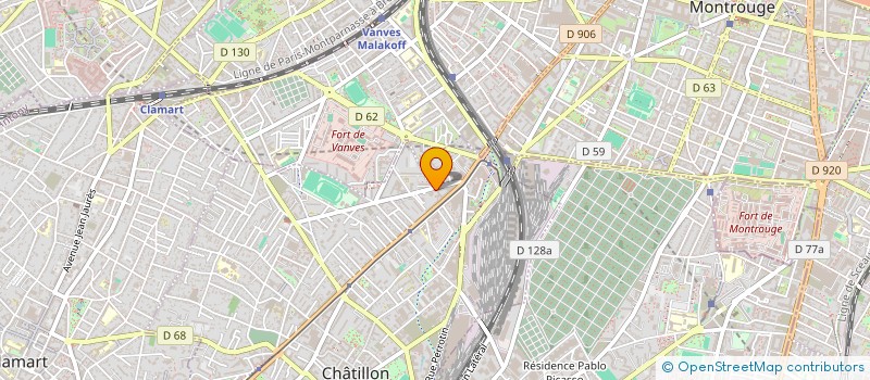 localisation de l'entreprise ACTUADVISE  CHATILLON