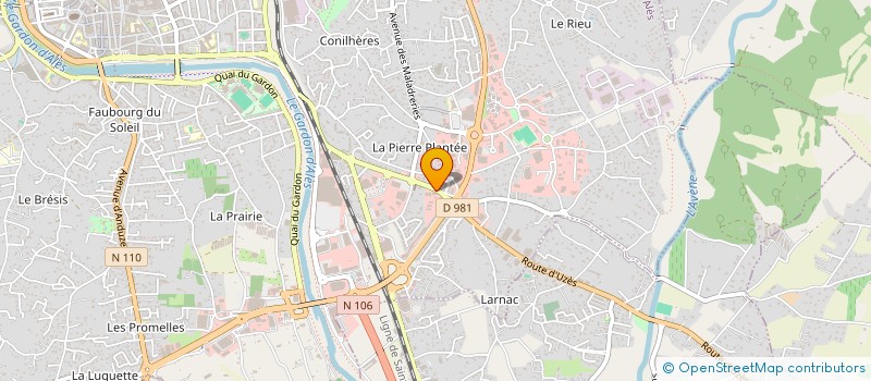 localisation de l'entreprise ACTUAL BEAUTE à ALES