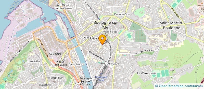 localisation de l'entreprise ACTUAL DISIGN à BOULOGNE-SUR-MER